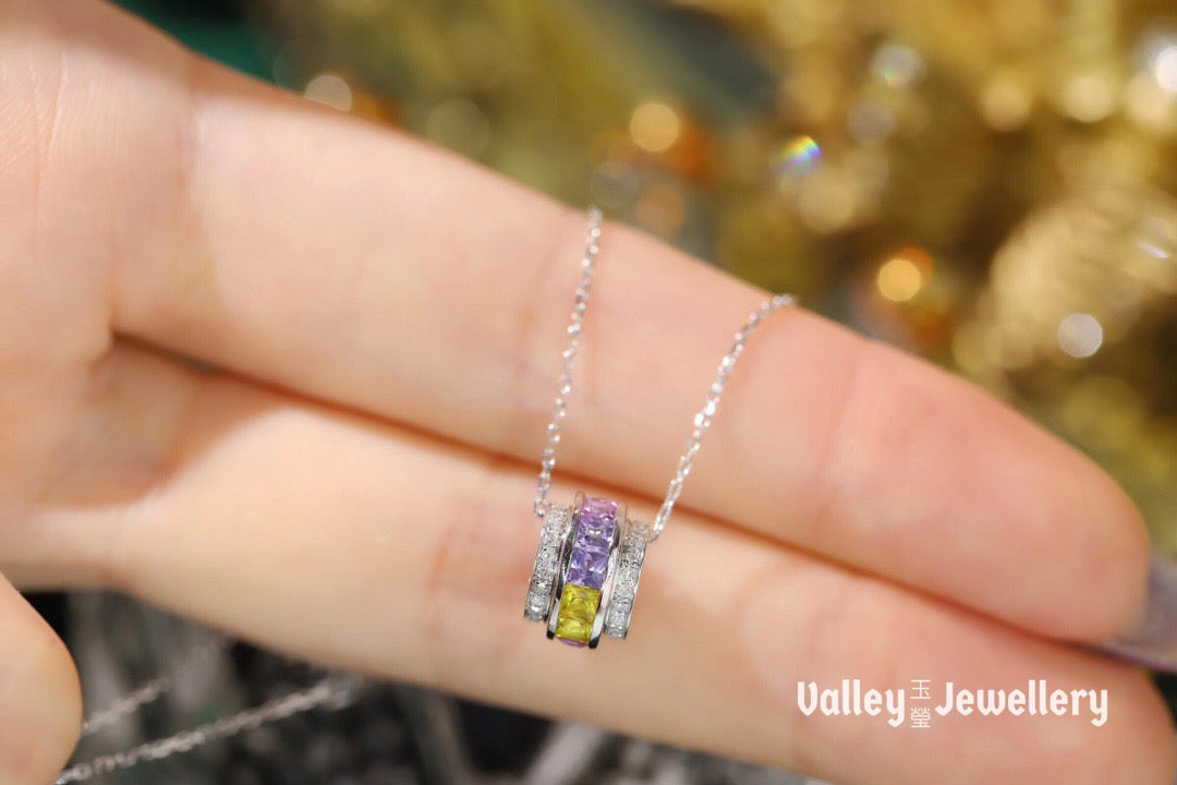 18K Rainbow Necklace