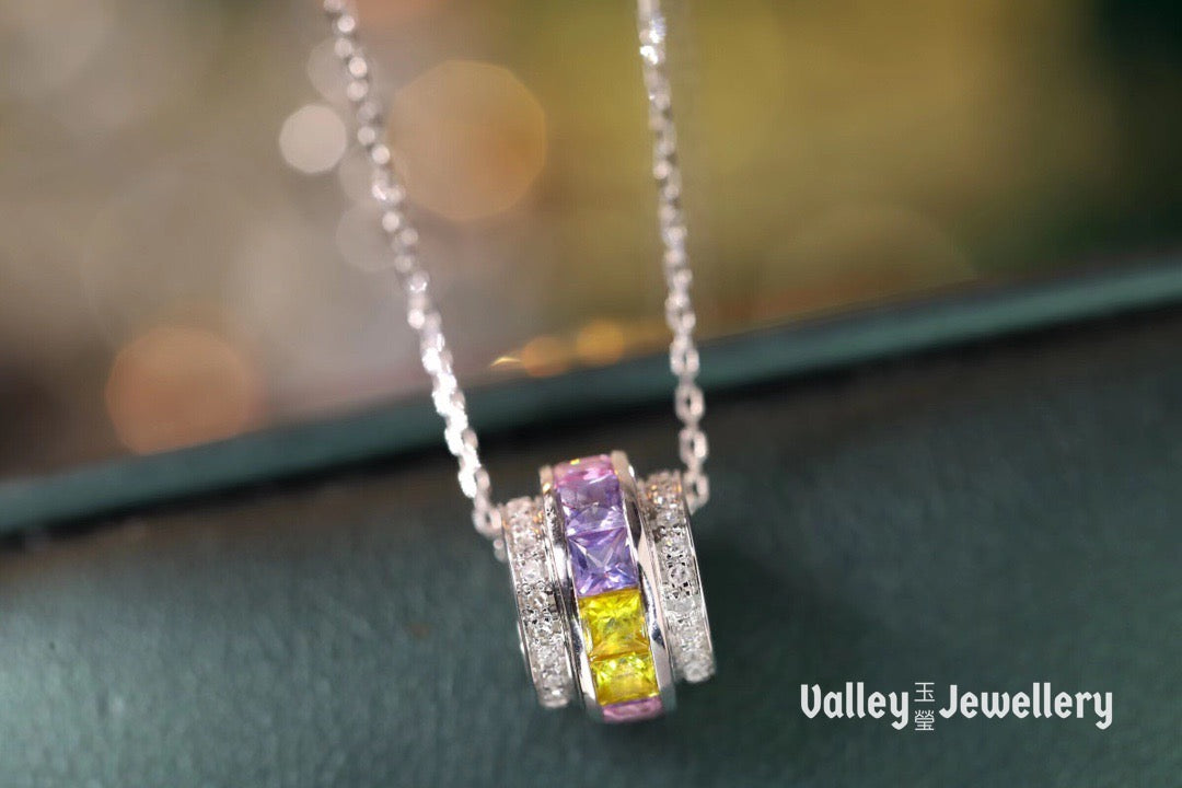18K Rainbow Necklace