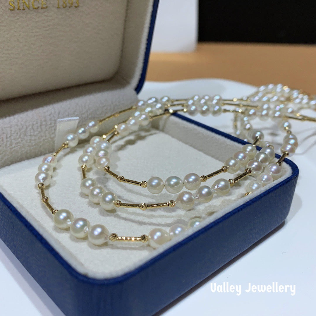 18K Akoya Pearl necklace