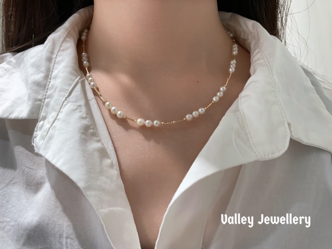 18K Akoya Pearl necklace