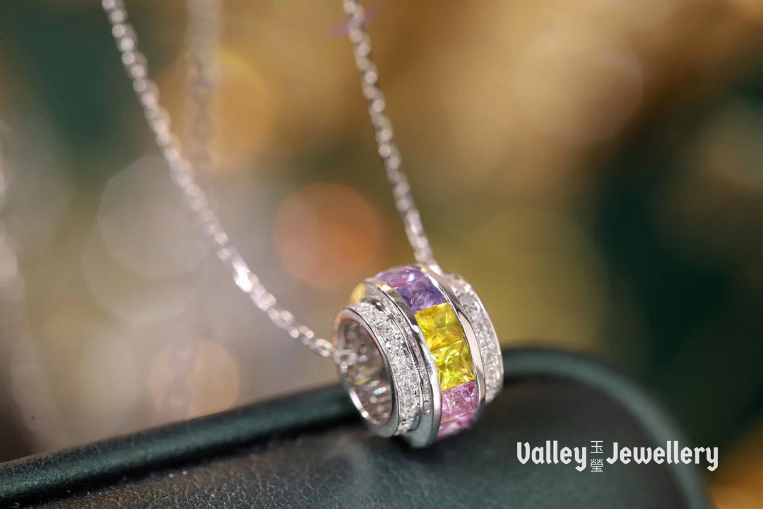 18K Rainbow Necklace