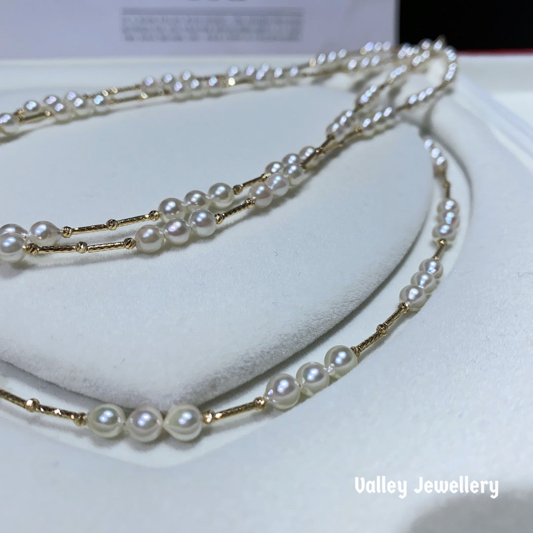 18K Akoya Pearl necklace