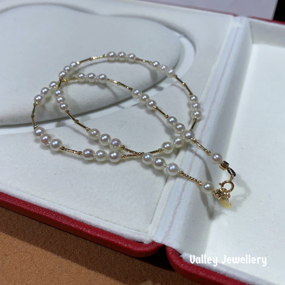 18K Akoya Pearl necklace