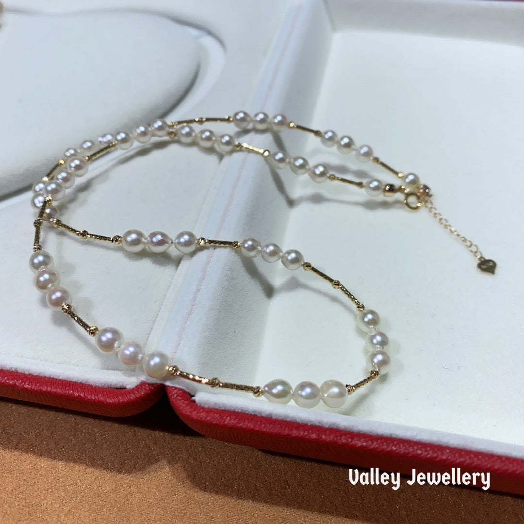 18K Akoya Pearl necklace