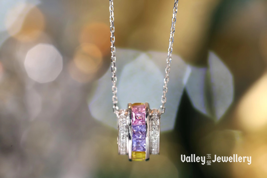 18K Rainbow Necklace