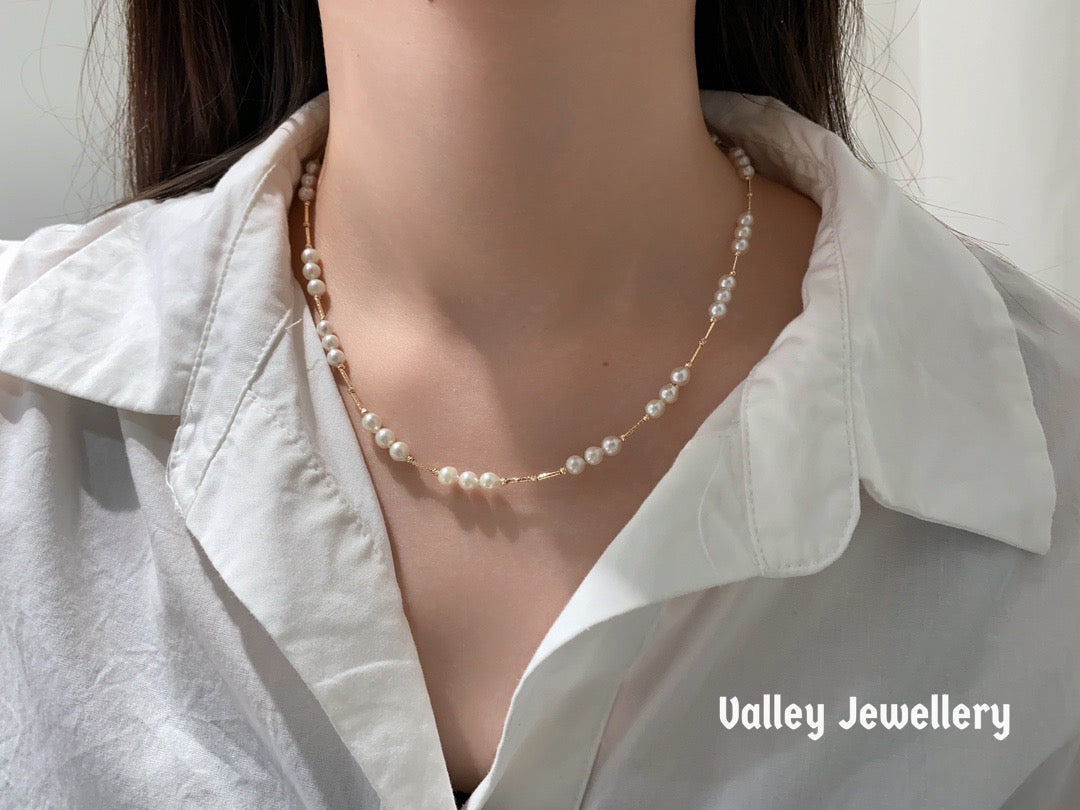 18K Akoya Pearl necklace