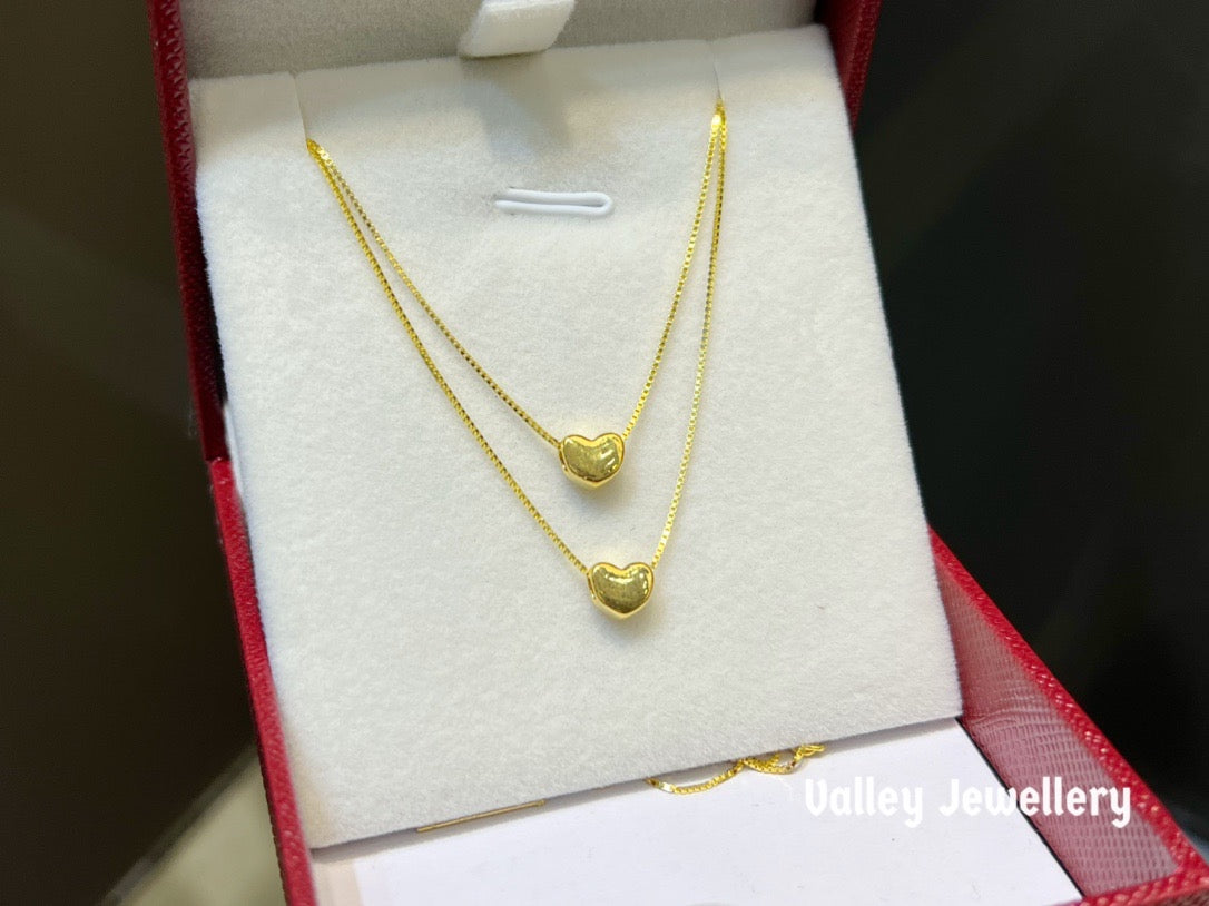 999 Gold Heart Pendant