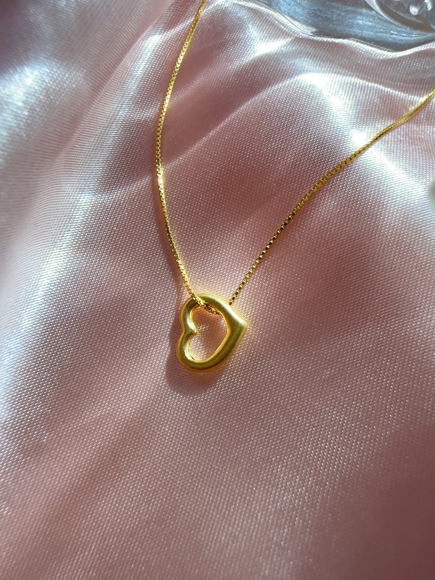 999 Gold Heart Pendant