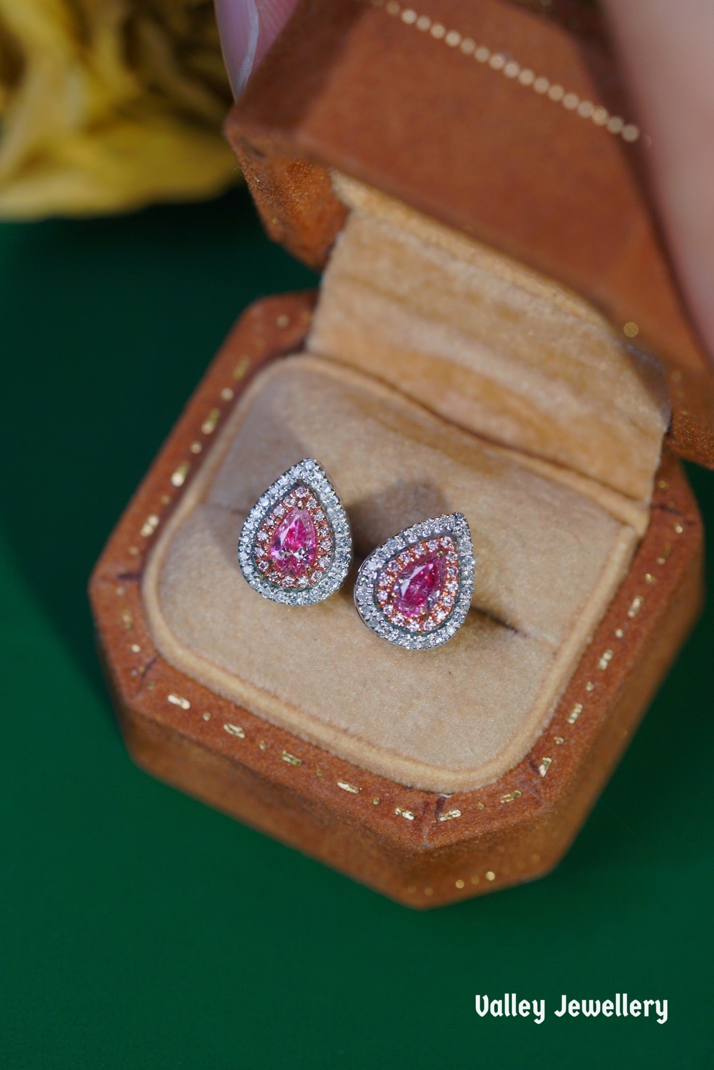 18K diamond earrings