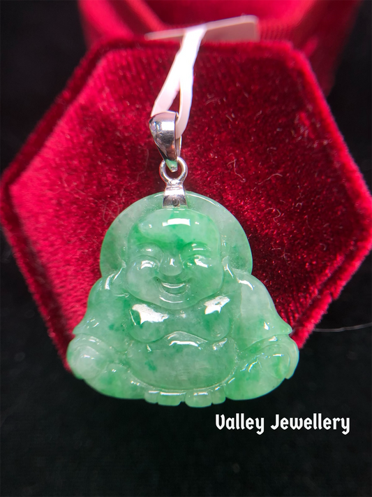 18K Natural Jadeite Pendant