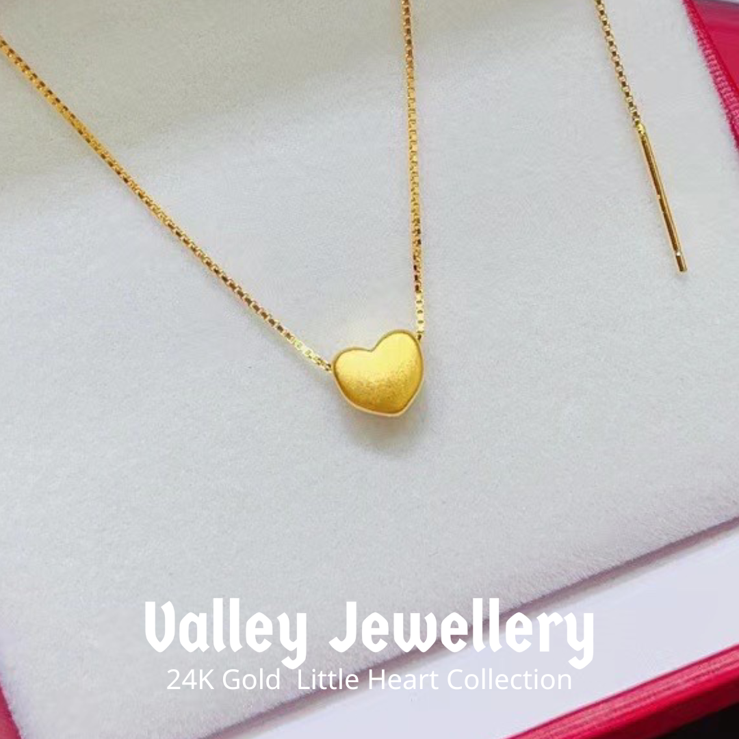 999 Gold Heart Pendant