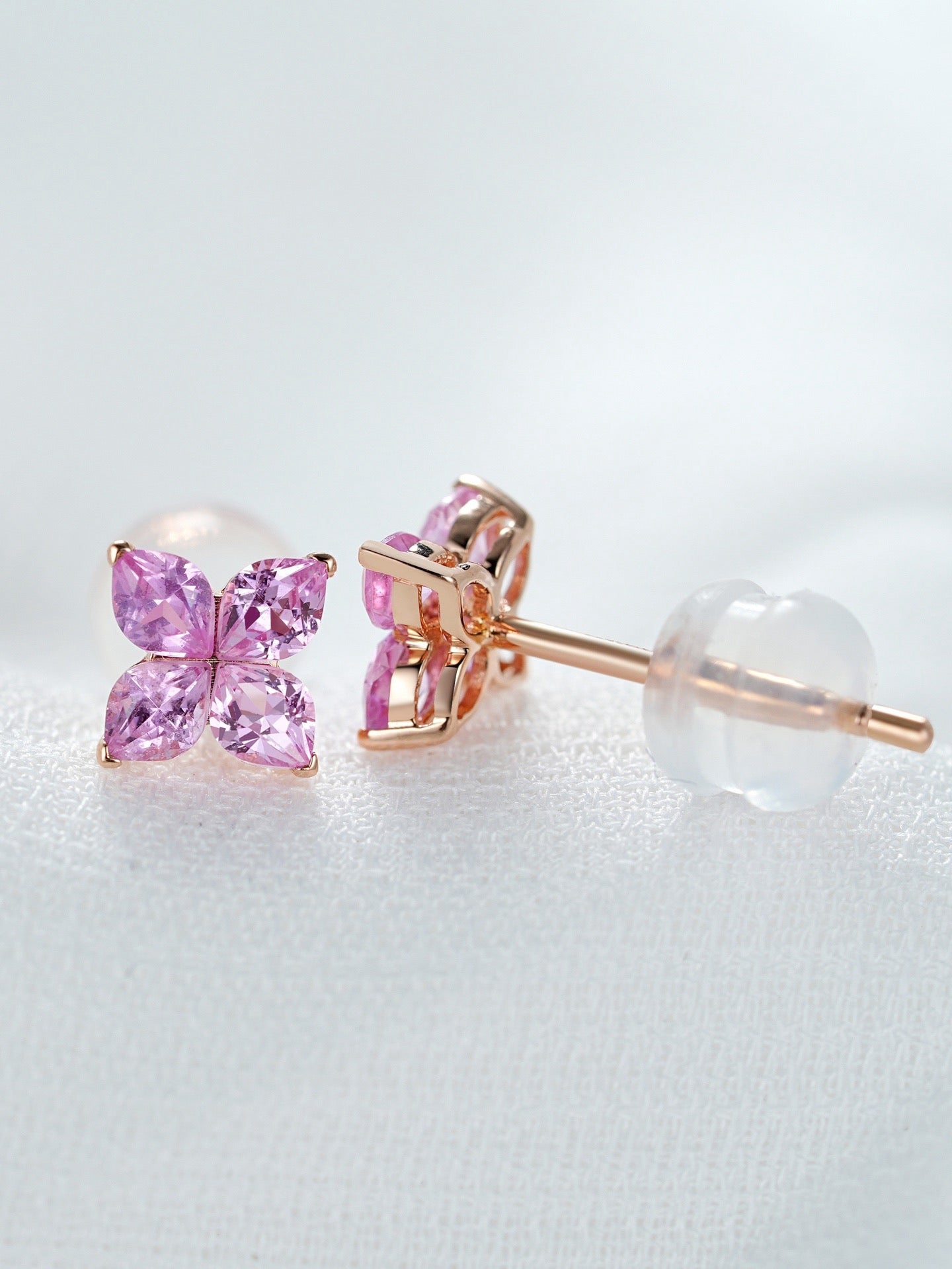 18K gold Natural Sapphire Earrings