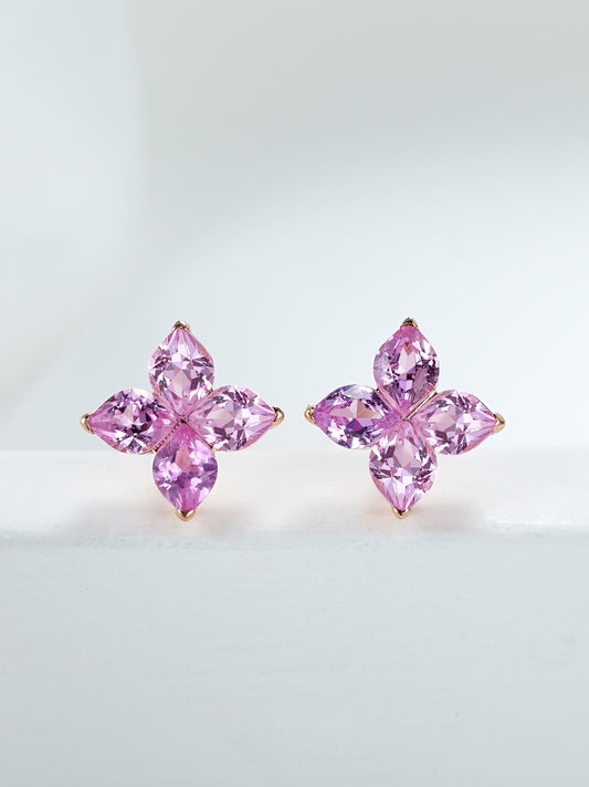 18K gold Natural Sapphire Earrings