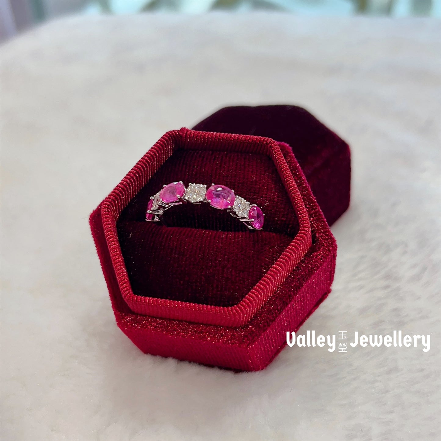 18K Gold Ruby & Diamond Ring