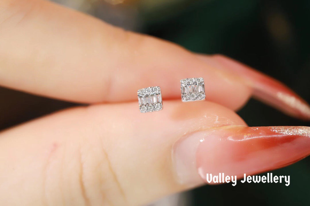 18K Diamond Earrings