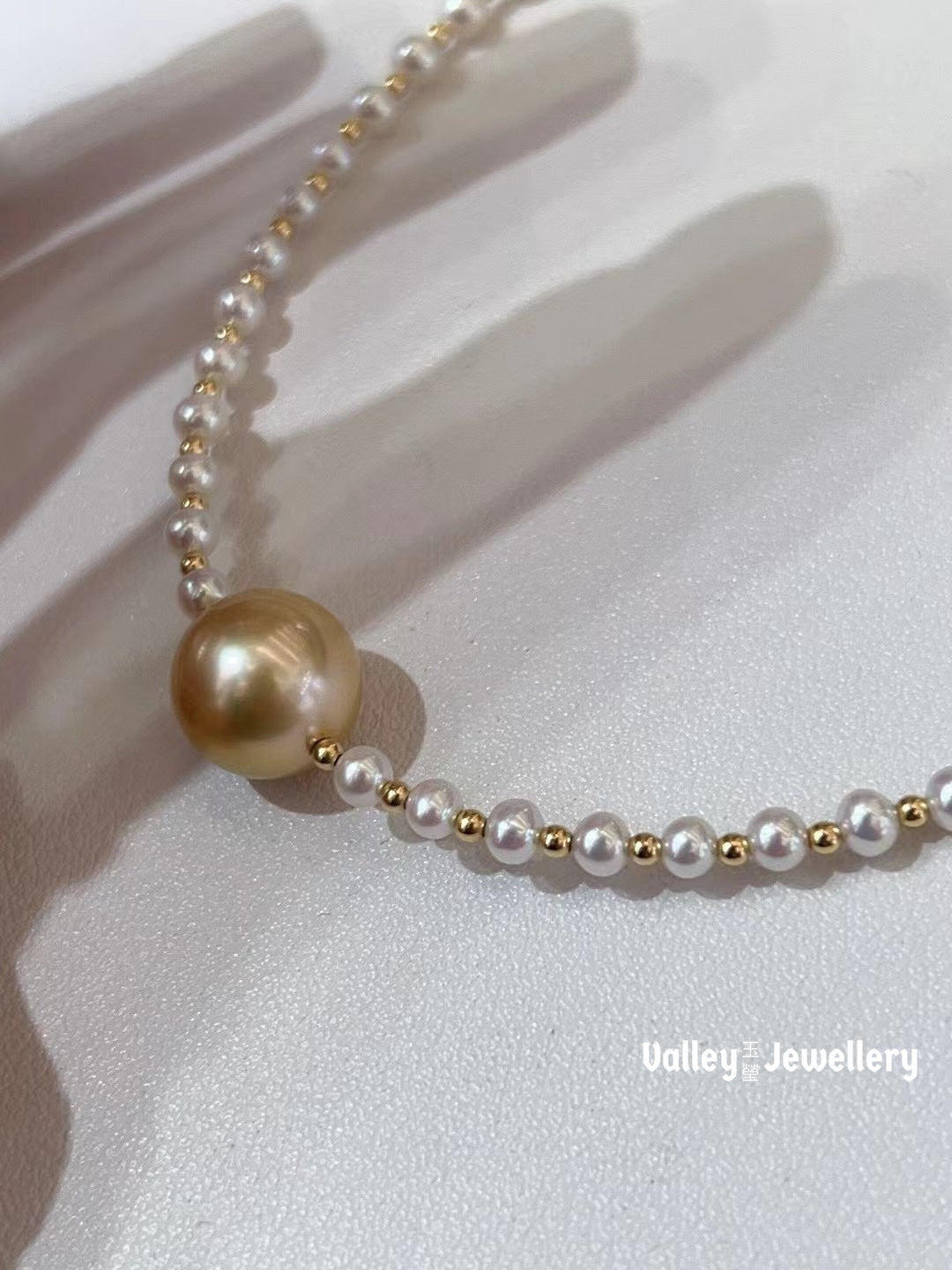 18K 12-13mm South Sea Pearl with Baby Akoya Pearl Necklace