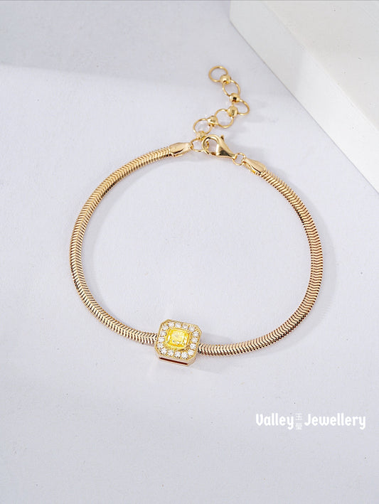 18K Yellow Diamond Bracelet