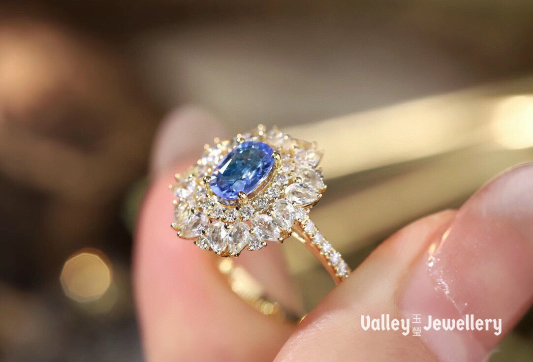 18K sapphire ring