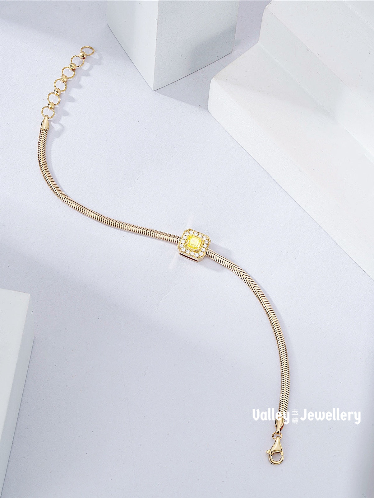 18K Yellow Diamond Bracelet