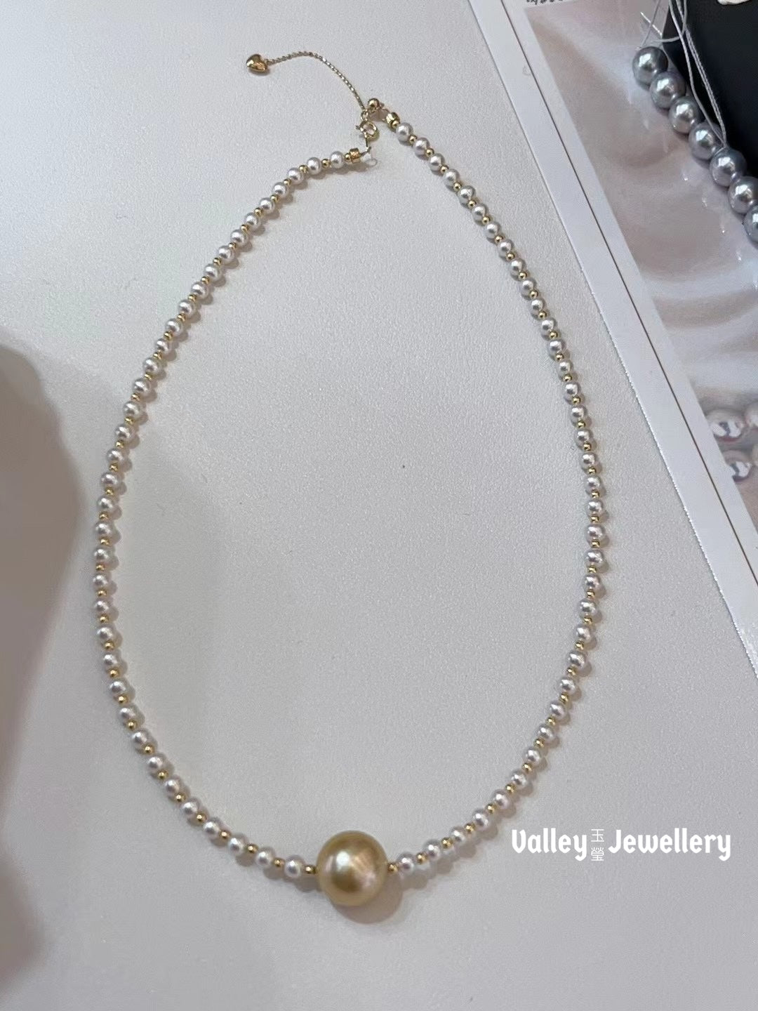 18K 12-13mm South Sea Pearl with Baby Akoya Pearl Necklace