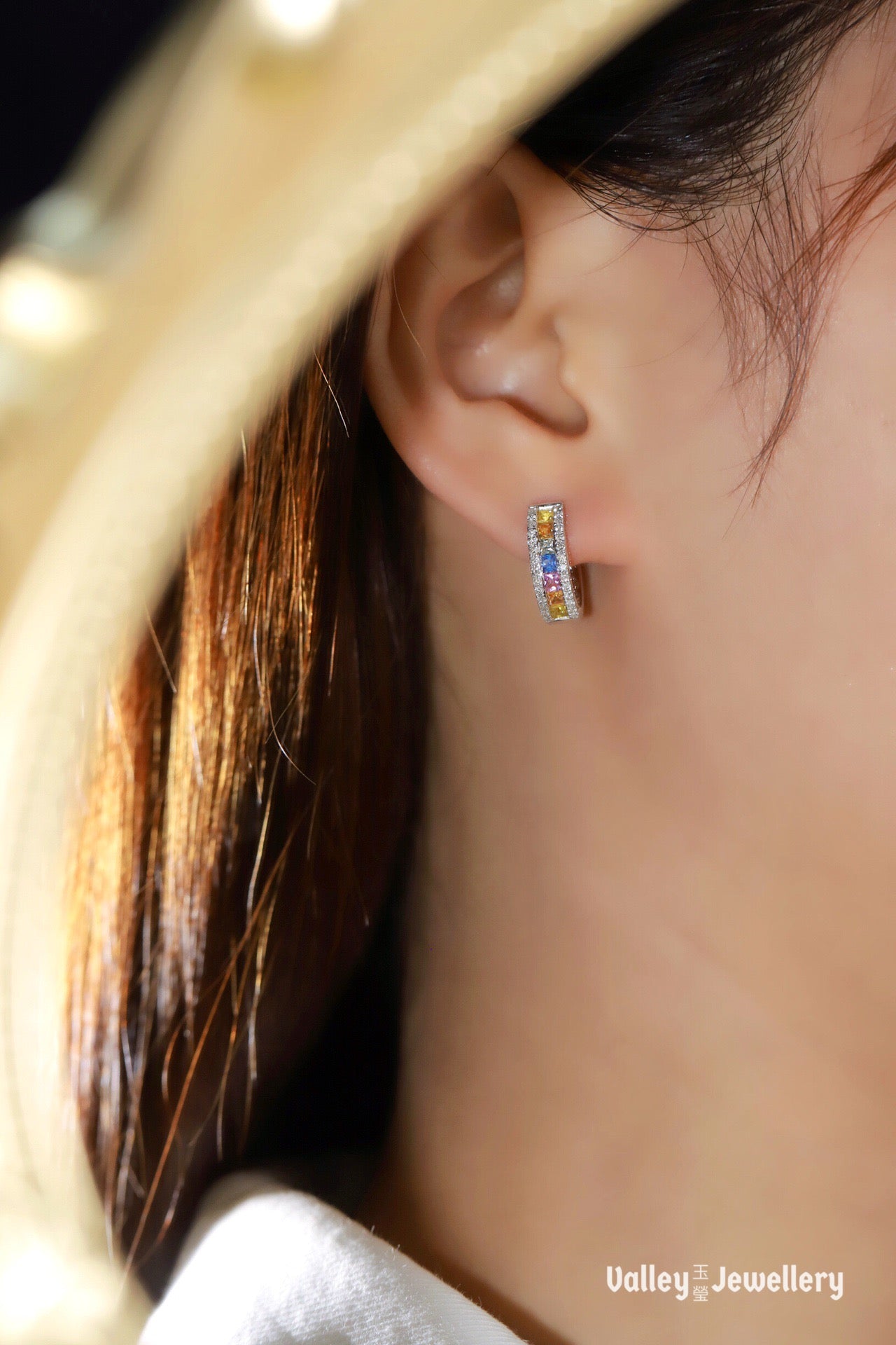 18K Rainbow Earrings