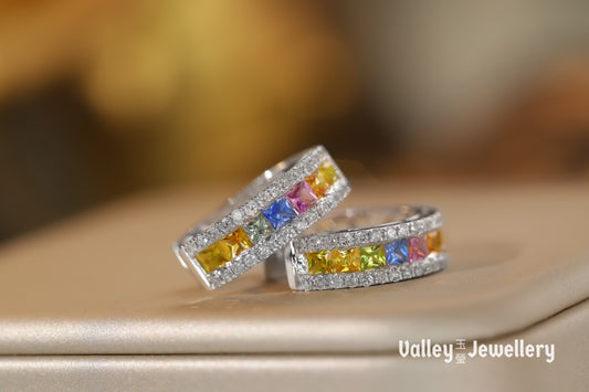 18K Rainbow Earrings