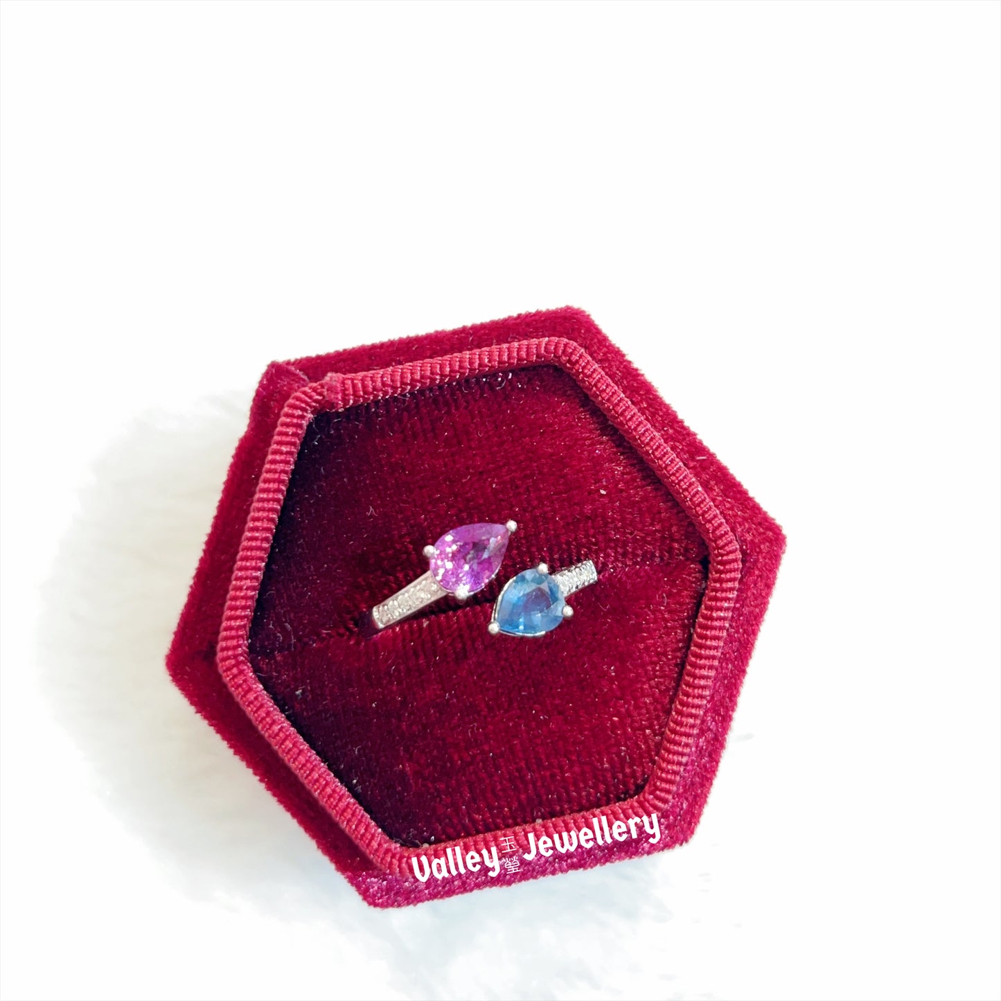 “Toi et moi” Fancy Sapphire Ring